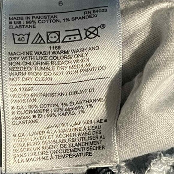 OLD NAVY WOMEN DISTRESSED HIGH RISE‎ O.G. STRAIGHT LIGHT WASH SIZE 6 - Picture 10 of 11